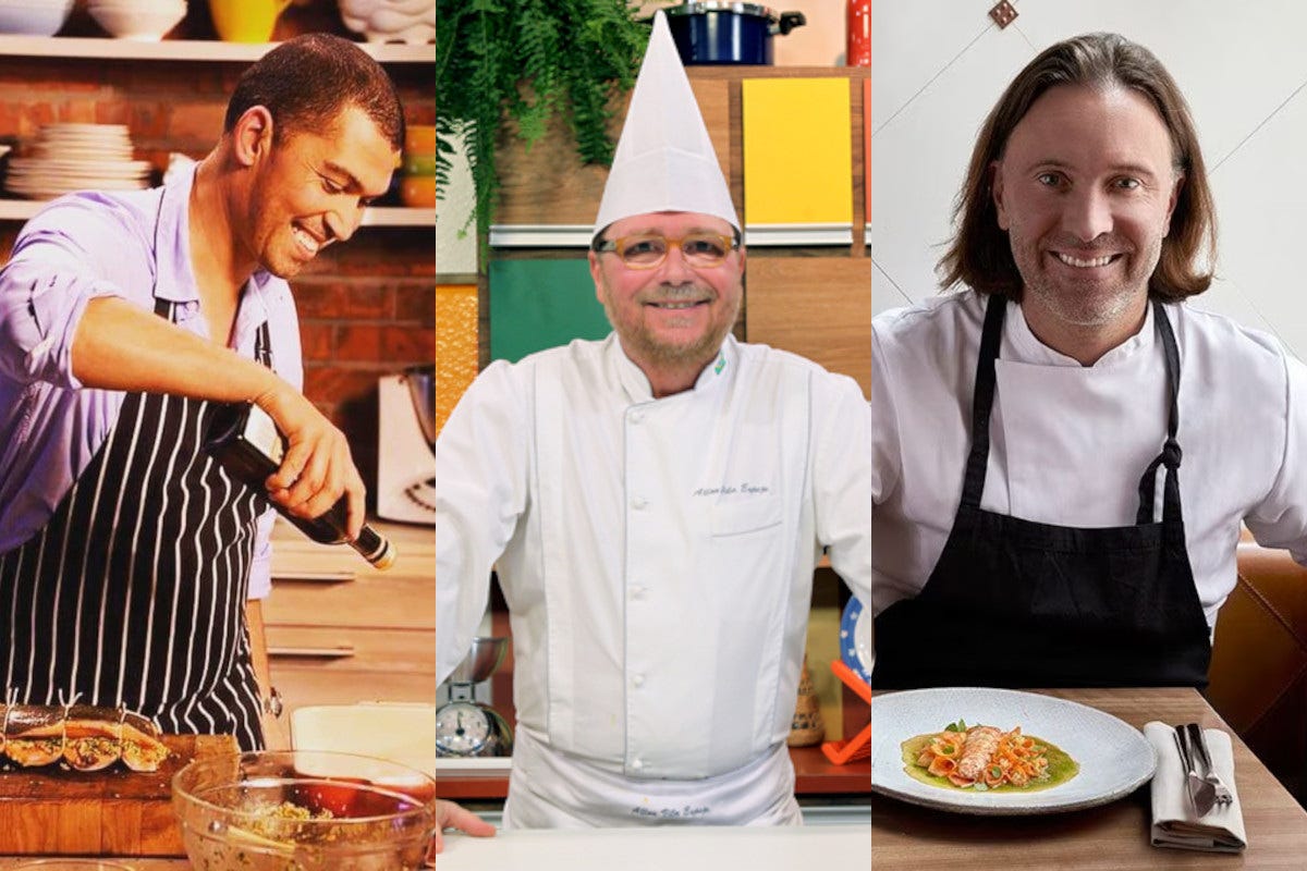 Da sinistra gli chef Riffel, Villa Espejo ed Ekstedt Tre chef di fama internazionale salgono sulla World Cruise di Msc Crociere